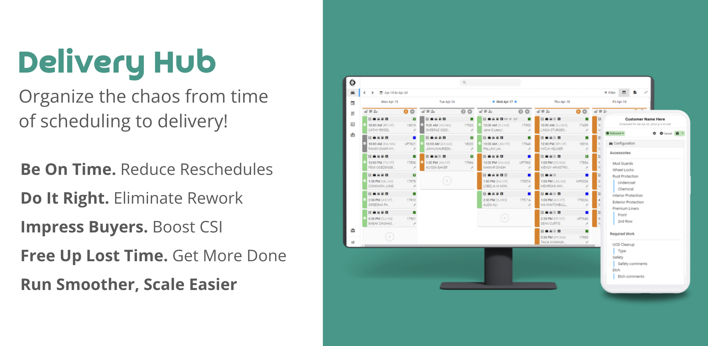 Delivery Hub for dealership efficiency